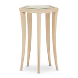 La Rachelle Medium Champagne Chairside Table - Ornate Home