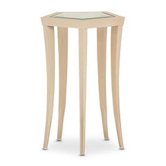 La Rachelle Medium Champagne Chairside Table - Ornate Home
