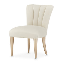 La Rachelle Medium Champagne/Champagne Vanity Chair - Ornate Home