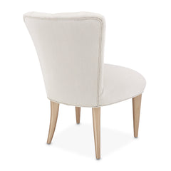 La Rachelle Medium Champagne/Champagne Vanity Chair - Ornate Home