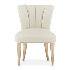 La Rachelle Medium Champagne/Champagne Vanity Chair - Ornate Home