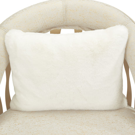 La Rachelle Medium Champagne/Cloud Flame Chair - Ornate Home