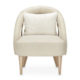 La Rachelle Medium Champagne/Cloud Flame Chair - Ornate Home