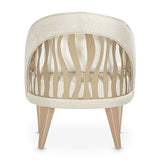 La Rachelle Medium Champagne/Cloud Flame Chair - Ornate Home