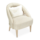La Rachelle Medium Champagne/Cloud Flame Chair - Ornate Home
