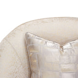 La Rachelle Medium Champagne/Cloud Swivel Chair - Ornate Home