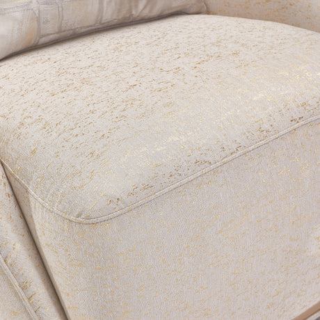 La Rachelle Medium Champagne/Cloud Swivel Chair - Ornate Home