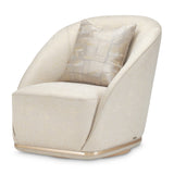 La Rachelle Medium Champagne/Cloud Swivel Chair - Ornate Home