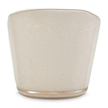 La Rachelle Medium Champagne/Cloud Swivel Chair - Ornate Home