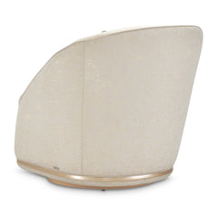 La Rachelle Medium Champagne/Cloud Swivel Chair - Ornate Home