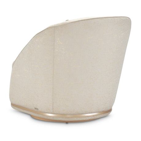 La Rachelle Medium Champagne/Cloud Swivel Chair - Ornate Home