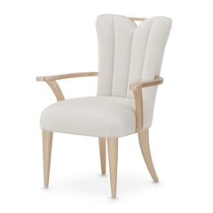 La Rachelle Medium Champagne Dining Arm Chair (Set of 2) - Ornate Home
