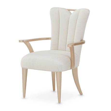 La Rachelle Medium Champagne Dining Arm Chair (Set of 2) - Ornate Home