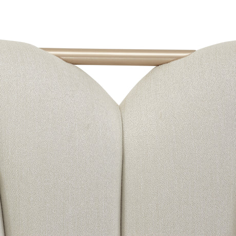La Rachelle Medium Champagne Dining Arm Chair (Set of 2) - Ornate Home