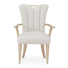 La Rachelle Medium Champagne Dining Arm Chair (Set of 2) - Ornate Home