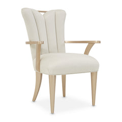 La Rachelle Medium Champagne Dining Arm Chair (Set of 2) - Ornate Home