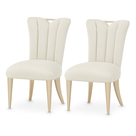 La Rachelle Medium Champagne Dining Side Chair (Set of 2) - Ornate Home