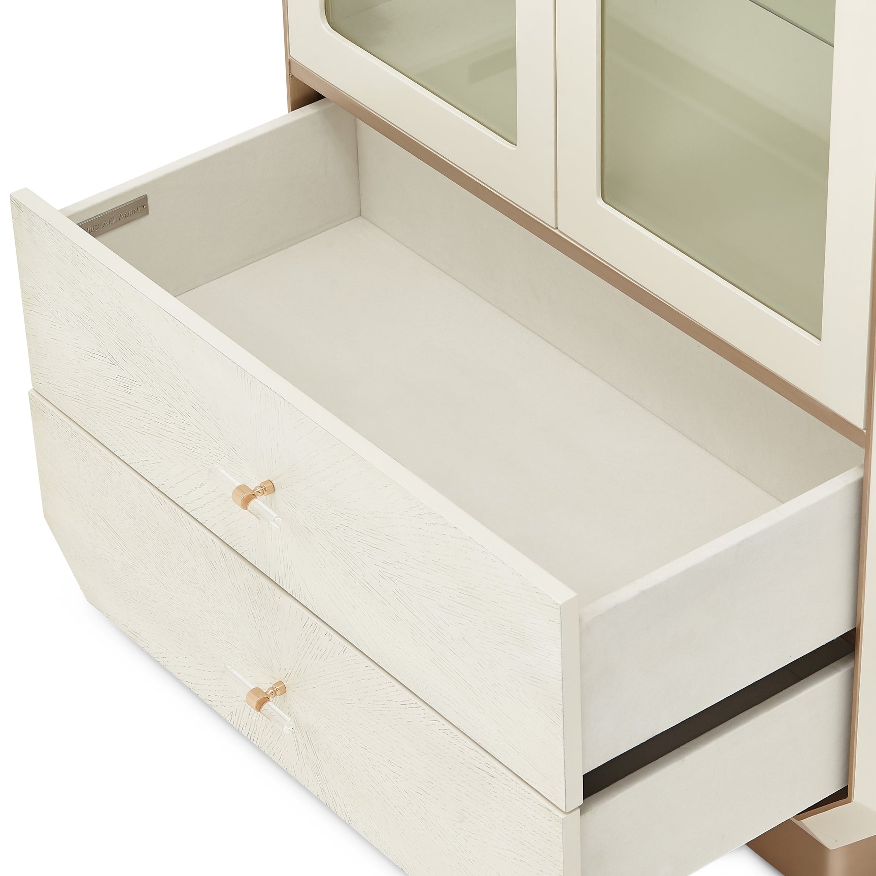 La Rachelle Medium Champagne Display Cabinet - Ornate Home