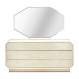 La Rachelle Medium Champagne Dresser and Mirror Set - Ornate Home