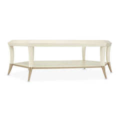 La Rachelle Medium Champagne Hexagon Cocktail Table - Ornate Home