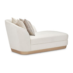 La Rachelle Medium Champagne/Icicle Chaise - Ornate Home