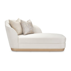 La Rachelle Medium Champagne/Icicle Chaise - Ornate Home