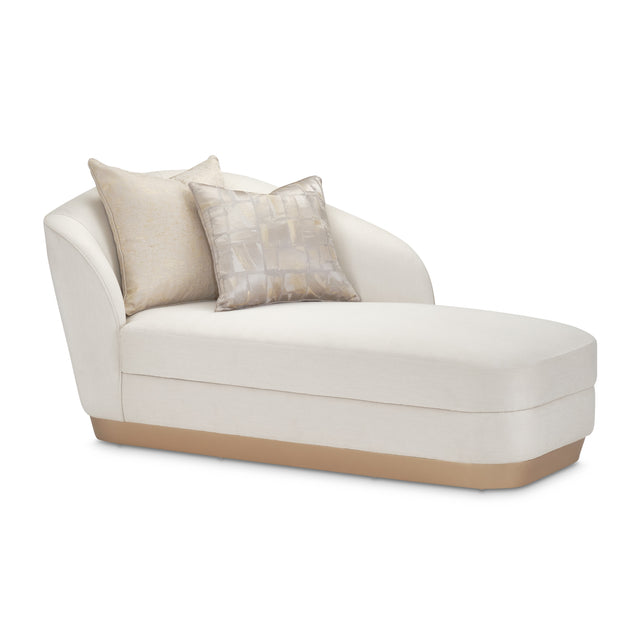 La Rachelle Medium Champagne/Icicle Chaise - Ornate Home
