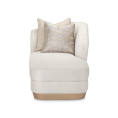 La Rachelle Medium Champagne/Icicle Chaise - Ornate Home