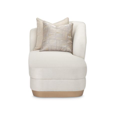 La Rachelle Medium Champagne/Icicle Chaise - Ornate Home