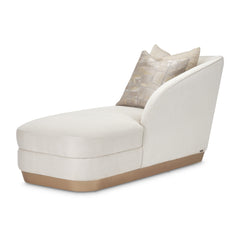 La Rachelle Medium Champagne/Icicle Chaise - Ornate Home