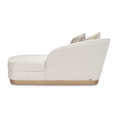 La Rachelle Medium Champagne/Icicle Chaise - Ornate Home