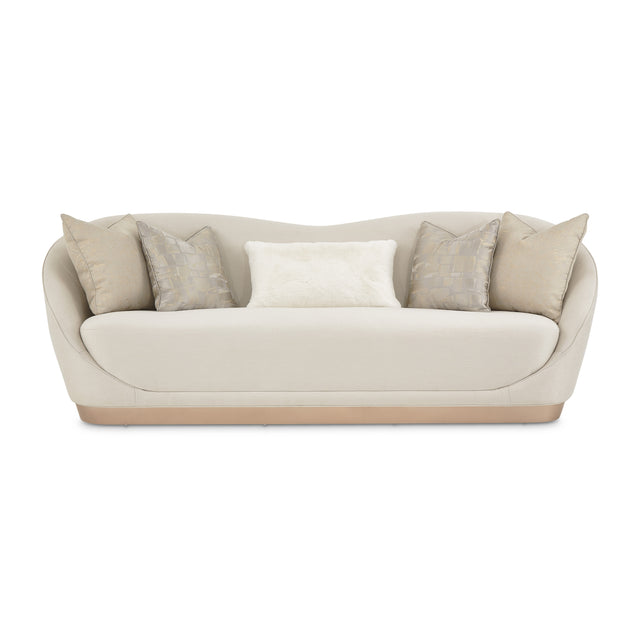 La Rachelle Medium Champagne/Icicle Sofa - Ornate Home