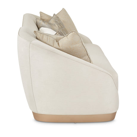 La Rachelle Medium Champagne/Icicle Sofa - Ornate Home