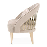 La Rachelle Medium Champagne/Lustre Flame Accent Chair