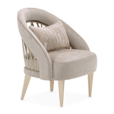 La Rachelle Medium Champagne/Lustre Flame Accent Chair