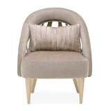 La Rachelle Medium Champagne/Lustre Flame Accent Chair