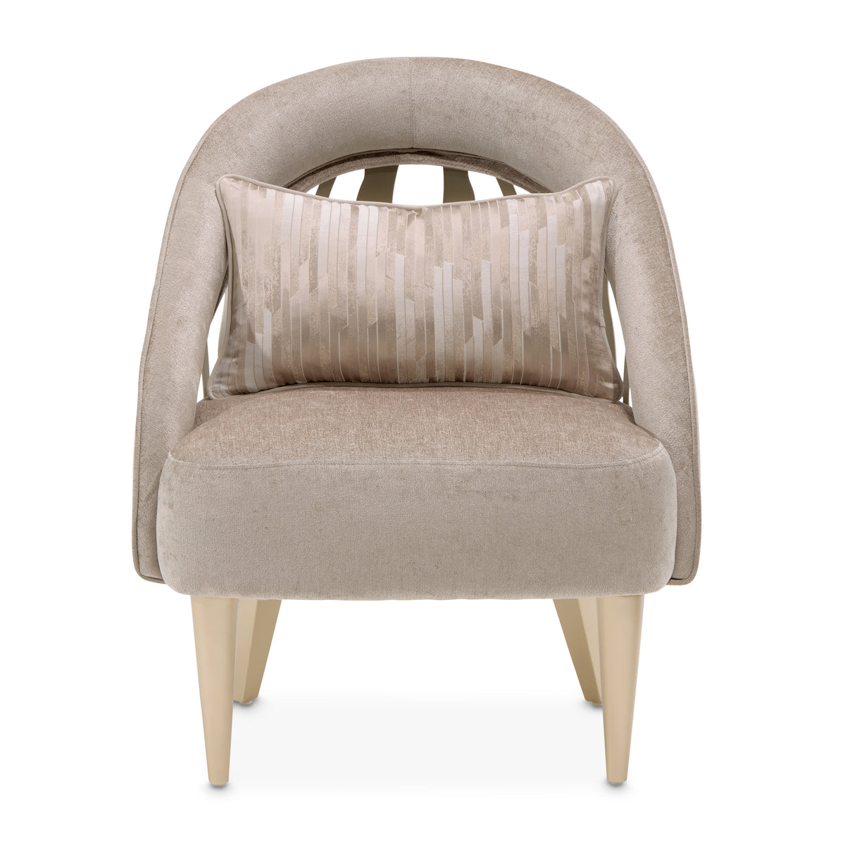 La Rachelle Medium Champagne/Lustre Flame Accent Chair