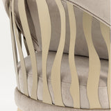 La Rachelle Medium Champagne/Lustre Flame Accent Chair