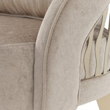 La Rachelle Medium Champagne/Lustre Flame Accent Chair