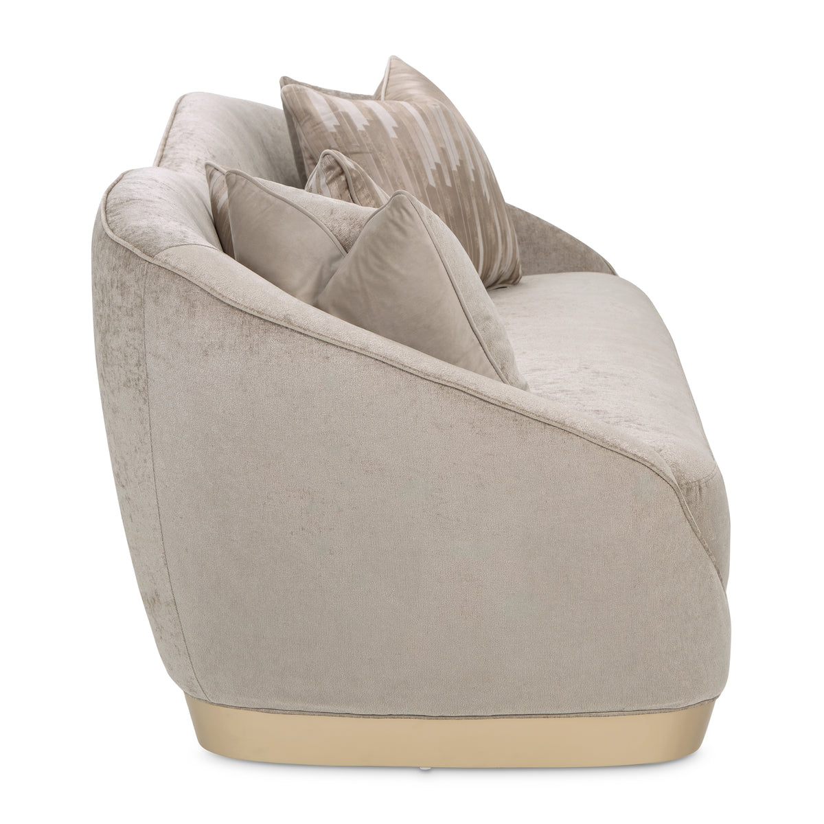 La Rachelle Medium Champagne/Lustre Sofa
