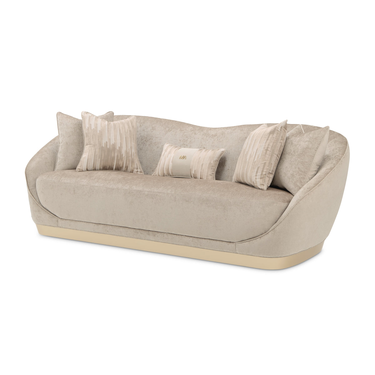 La Rachelle Medium Champagne/Lustre Sofa