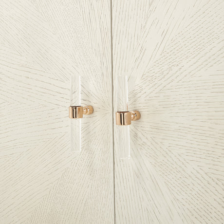 La Rachelle Medium Champagne Media Cabinet - Ornate Home