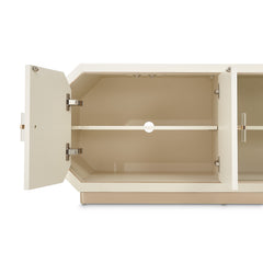 La Rachelle Medium Champagne Media Cabinet - Ornate Home