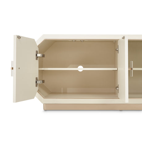 La Rachelle Medium Champagne Media Cabinet - Ornate Home
