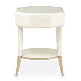 La Rachelle Medium Champagne Octagonal End Table - Ornate Home