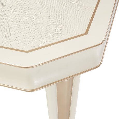 La Rachelle Medium Champagne Rectangular Dining Table - Ornate Home