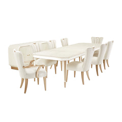 La Rachelle Medium Champagne Rectangular Dining Table - Ornate Home