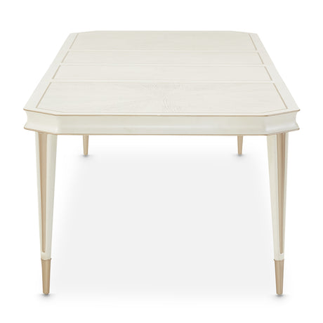 La Rachelle Medium Champagne Rectangular Dining Table - Ornate Home