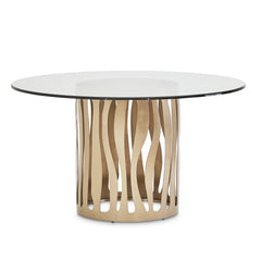La Rachelle Medium Champagne Round Dining Table - Ornate Home