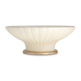 La Rachelle Medium Champagne Scalloped Round Cocktail Table - Ornate Home